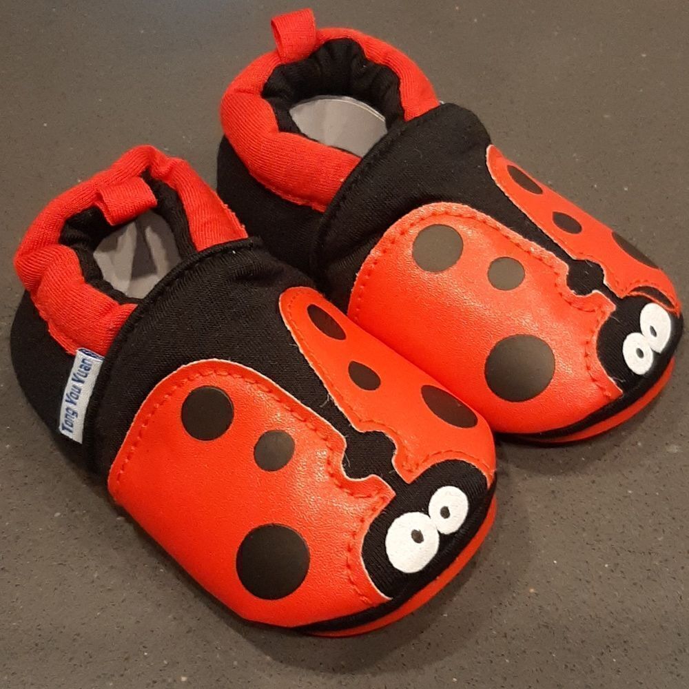 Ladybug Baby/Toddler Slippers. NEW.